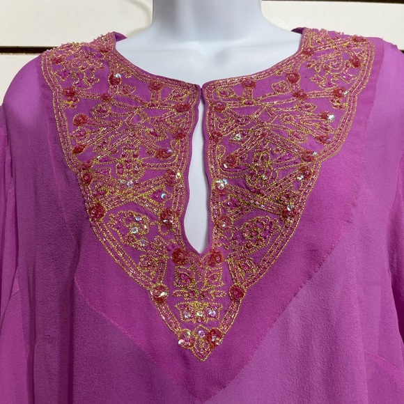 Lane Bryant beaded blouse - Picture 6 of 9